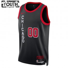 NBA Børn Trøje Chicago Bulls Custom 2023-24 Nike City Edition Sort Swingman